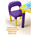 Mesinha Infantil Mundo Bita com Cadeira + Brinde Giz Colorido | Mesa para Crianças Estudar, Desenhar e Brincar | Mesinha Escolar Temática, Leve, Resistente, Ideal para 3 Anos ou Mais - Imagem 5