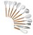 Kit Utensílios Cozinha Silicone Colher Copo Suporte 12 Peças - Imagem 16