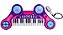 Piano Eletrônico Infantil Grande Show Microfone Roxo Unik - Imagem 2