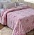 Colcha Casal Aveludada Relevo LAmore Rosa 2,20x2,40m Jolitex - Imagem 2