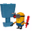 Boneco Meu Malvado Favorito 4 Mega Minion Mel 10cm - Candide - Imagem 4