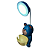 Mini Luminária Mesa Divertida Forma Urso com LED e Apontador - Imagem 4