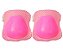 Kit Proteção Rosa Capacete Joelheiras Cotoveleiras Infantil - Imagem 5
