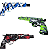 Kit 3 Arminhas Lançador de Orbeez Revolver Short Camuflado - Imagem 1