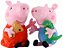Kit Bonecos Peppa e George Pig Crecendo C/ Peppa Baby Brink - Imagem 1