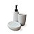 Kit Banheiro Lavabo 3Pç Porta Escova Pente Sabonete Ceramica - Imagem 6
