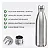 Garrafa Squeeze Inox 750ml Prata Fosco  p/ Academia - Imagem 3