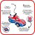 Carrinho De Fricção Homem Aranha Marvel Azul 13 cm - EBN - Imagem 2