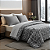 Edredom Flannel Dupla Face 2,20m x2,40m Cinza Paloma Jolitex - Imagem 3