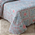 Colcha Casal Aveludada Aconchego Solitudine Azul 2,40X2,60m Jolitex - Imagem 3