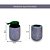 Kit Banheiro Lavabo 2Pç Porta Escova Dente Sabonete Ceramica - Imagem 2
