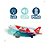 Avião Brinquedo Luz Som Automático Bate e Volta DM Toys - Imagem 8