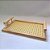 Bandeja Bambu C/Alça Multiuso Treliça 30x19,5cm Decorativa - Imagem 1
