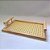 Bandeja Bambu C/Alça Multiuso Treliça 35x24 cm Decorativa - Imagem 1