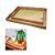 Bandeja Bambu palhinha Multiuso Treliça 33x22 cm Decorativa - Imagem 7