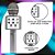 Microfone Sem Fio Bluetooth Karaokê Portátil Usb Prata -ZOOP - Imagem 5