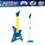 Guitarra com Microfone de Palco Rock Star Com Luzes e Sons - Imagem 1