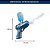 Super Pistola de Água Elétrica USB Automática com Brinde 74 Balões Azul - Imagem 2