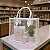 Kit 3 Sacolas Transparentes Presentes Com Alças Couro Branco - Imagem 1