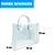 Kit 5 Sacolas Transparentes Presentes Alças Couro Sortidas - Imagem 2