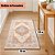 Tapete Passadeira Vinci Florença Jolitex 50x120cm – Toque Suave, Antiderrapante, Elegante e Ideal para Corredores, Cozinha e Sala - Imagem 2