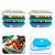 Kit 6 Potes Vidro Retangular Marinex Facilita 750ml Tampa - Imagem 9