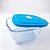 Pote Quadrado Vidro 2 Litros Tampa Plastica Facilita Marinex - Imagem 5