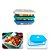 Kit 3 Potes Vidro Retangular Marinex Facilita 750ml Tampa - Imagem 9
