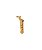 Broche Sax Barítono Flash Ouro Minimalista Clássico - Imagem 2