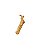 Broche Sax Barítono Flash Ouro Minimalista Clássico - Imagem 1
