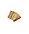 Broche Acordeon Flash Ouro Minimalista Clássico - Imagem 2