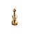 Broche Violoncelo Flash Ouro Minimalista Clássico - Imagem 1