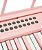 Teclado Musical Piano Eletrônico com 61 Teclas Sensitivas Bluetooth USB Dobrável 889-B Rosa - Imagem 3