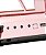 Teclado Musical Piano Eletrônico com 61 Teclas Sensitivas Bluetooth USB Dobrável 889-B Rosa - Imagem 7