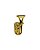Broche Tuba Flash Ouro Minimalista Clássico - Imagem 2