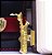 Prendedor de Hinário/ Partitura Luxo Sax Barítono com Flash de Ouro (Par) - Imagem 3