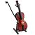 Mini Violoncelo Instrumento Musical Miniatura em Madeira com Estojo e Suporte - Imagem 3