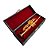 Mini Trompete Instrumento Musical Miniatura Dourado com Case - Imagem 1