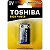 Bateria Alcalina 9V 6LR61CP Toshiba - Imagem 1
