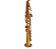 Sax Soprano Sib Reto Zellmer Dourado ZSS-600L - Imagem 4