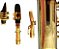 Sax Soprano Sib Reto Zellmer Dourado ZSS-600L - Imagem 3