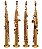 Sax Soprano Sib Reto Zellmer Dourado ZSS-600L - Imagem 2