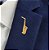 Broche Sax Alto Flash Ouro Minimalista Clássico - Imagem 2