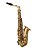 Sax Alto Verniz Escovado semi envelhecido Mib VEDO Novo - Imagem 1