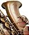 Sax Alto Verniz Escovado semi envelhecido Mib VEDO Novo - Imagem 3