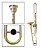 Trombone de Pistos Schieffer SDSL-5658 Sib (Bb) com Case Super Luxo - Imagem 4