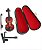 Mini Violino Instrumento Musical Miniatura em Madeira com Estojo e Suporte - Imagem 3