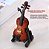 Mini Violino Instrumento Musical Miniatura em Madeira com Estojo e Suporte - Imagem 5