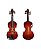Mini Violino Instrumento Musical Miniatura em Madeira com Estojo e Suporte - Imagem 2