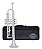Trompete Windorf Sib Prateado WTR-E100S - Imagem 1